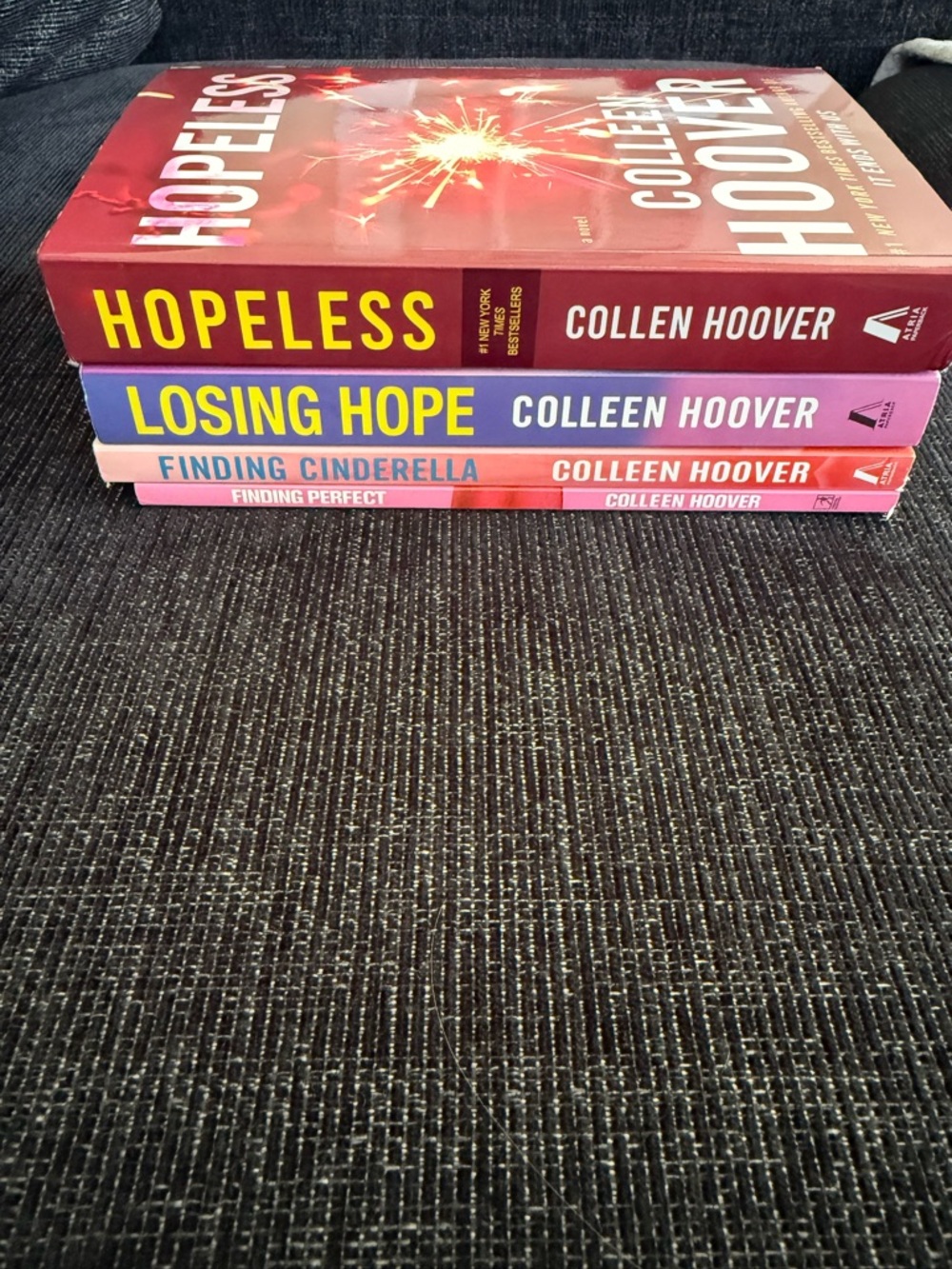 Hopeless Book Series Colleen Hoover Losing Hope, Finding Perfect, Fin Cinderella